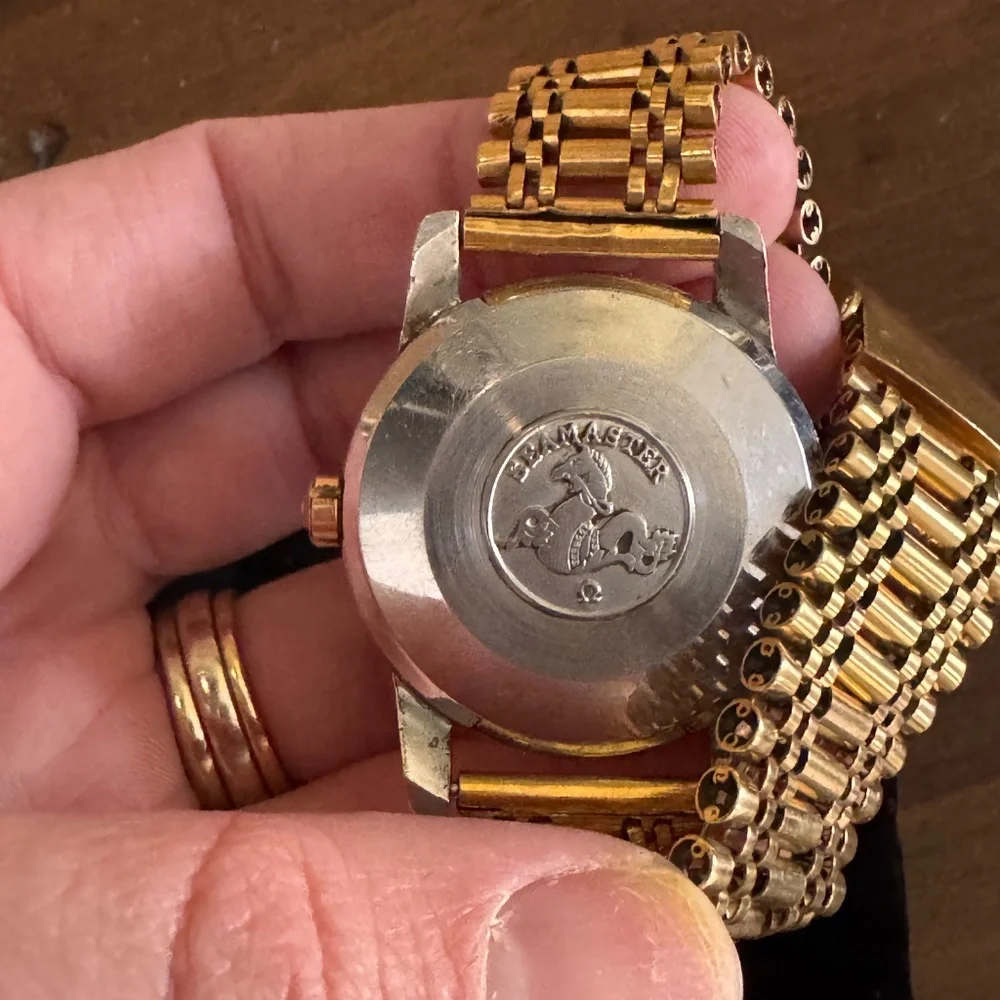 Rare vintage Solid 18k omega seamaster watch